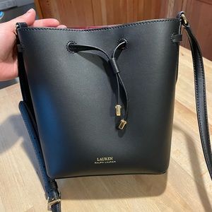 Black Ralph Lauren bucket bag